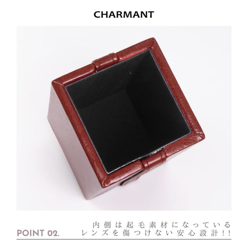 本革風メガネスタンド PS98